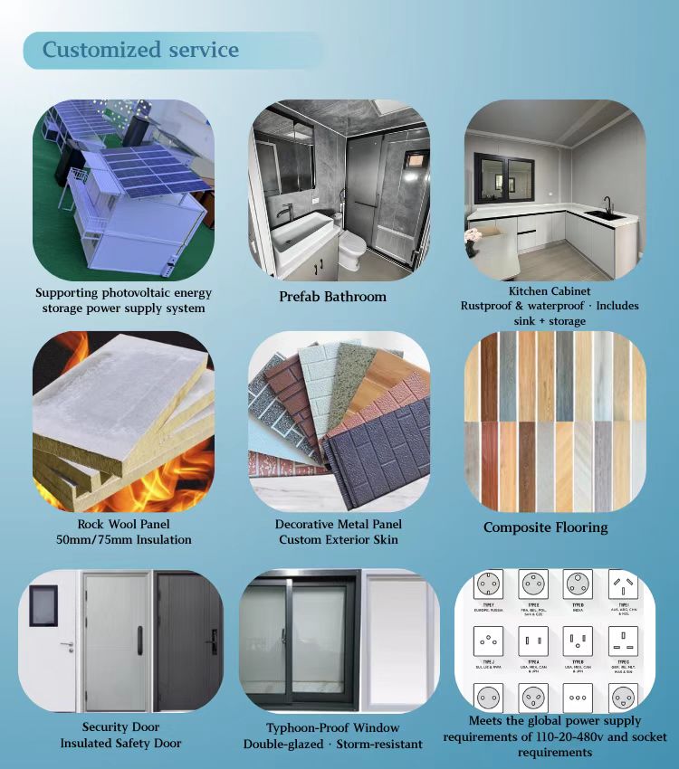 Customizable OEM Low-Price Flat Pack Container House Customizable OEM Low-Price Flat Pack Container House