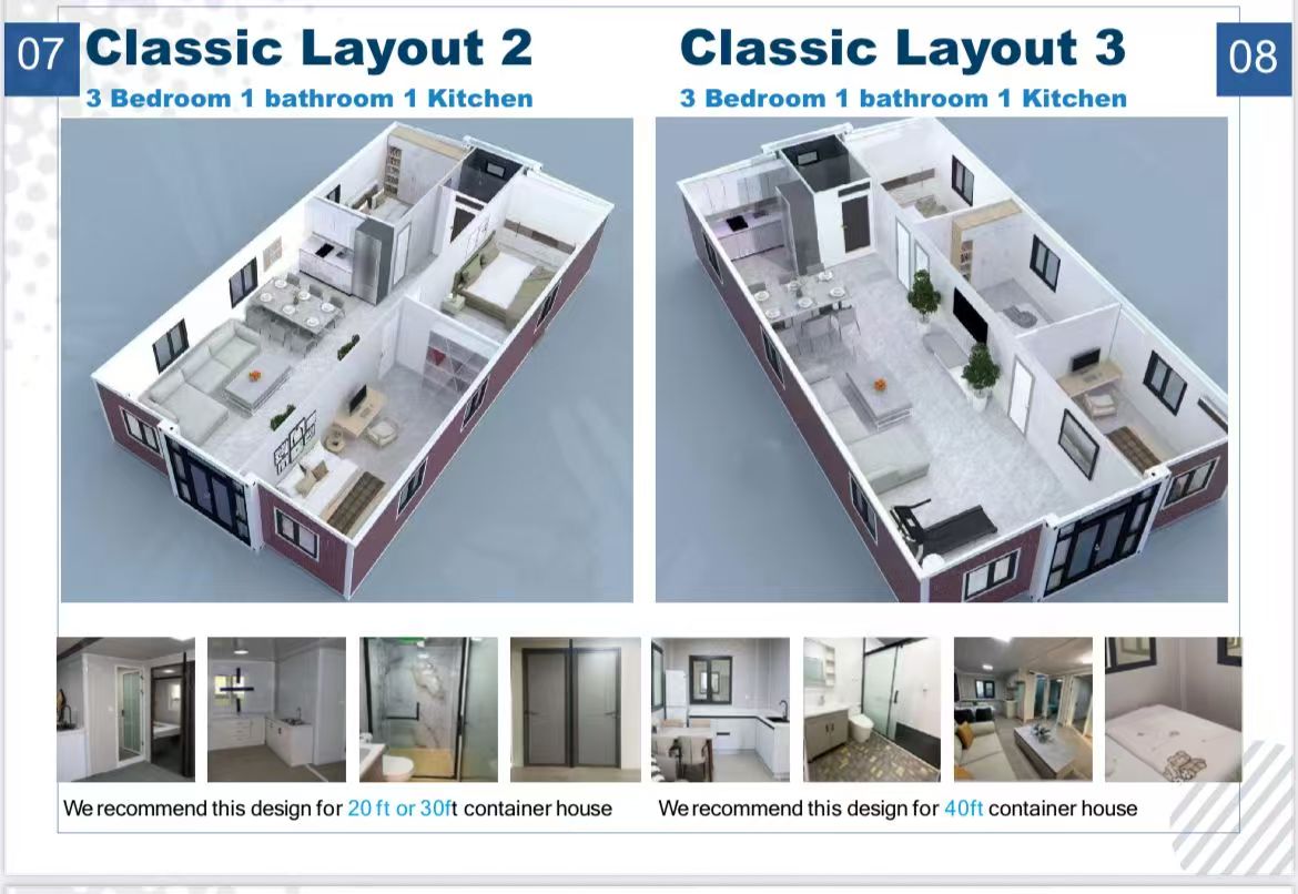20ft 2-Bedroom Expandable Prefab Container House