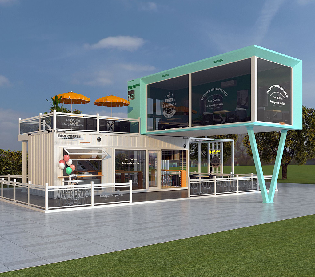 Folding Container House with water drainage system