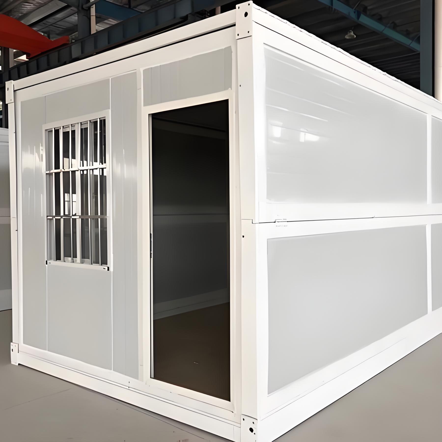 Folding container house installation site preparation